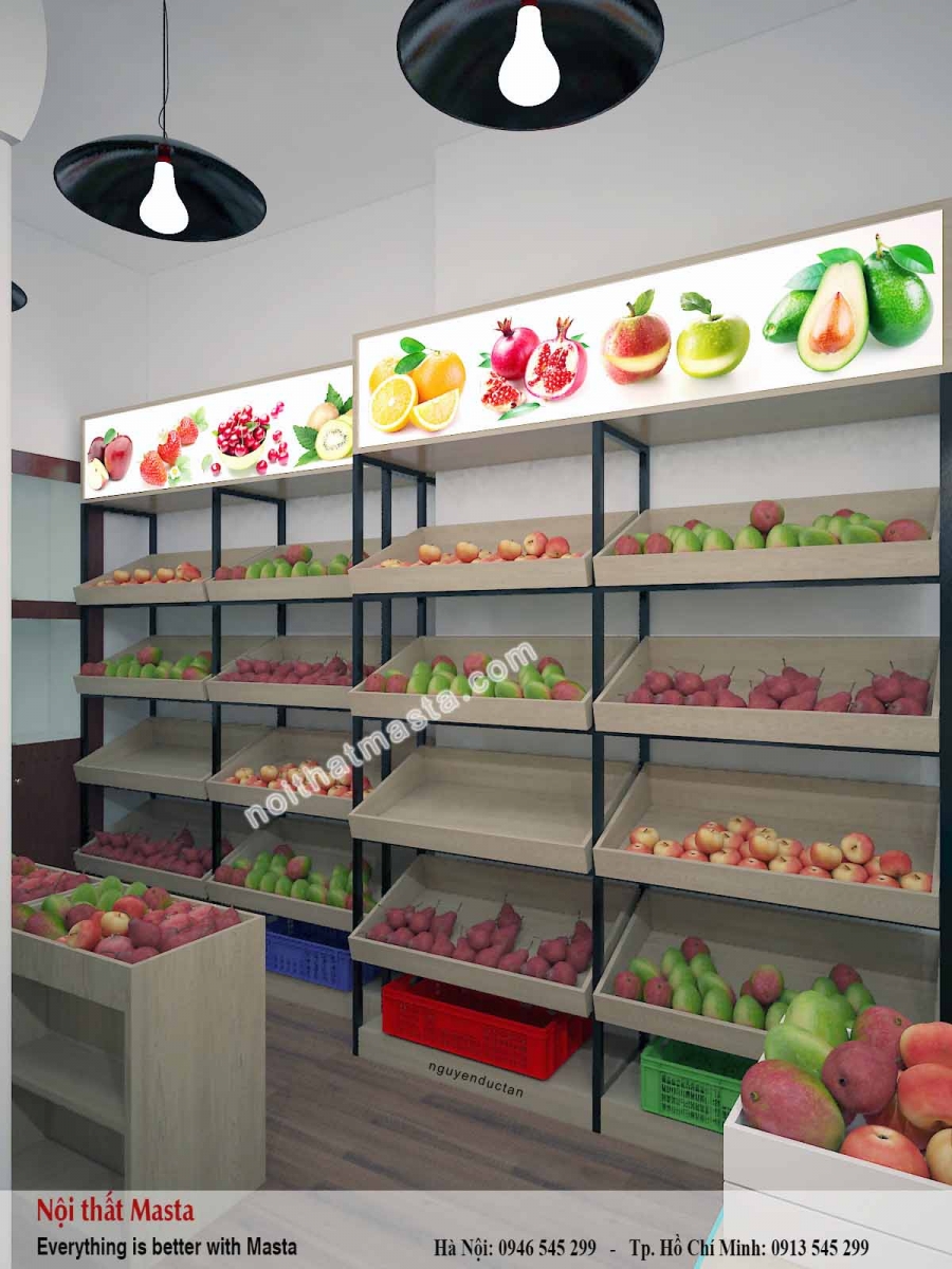 thiet ke shop trai cay